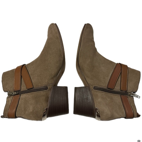 Coach Pauline Tan Suede Leather Boots - Picture 6 of 12
